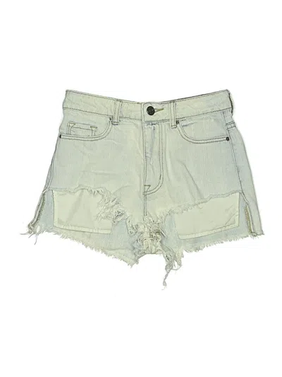 Pre-owned Bdg Denim Shorts In Green