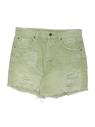 Pre-owned Bdg Denim Shorts In Green