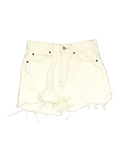 Pre-owned Bdg Denim Shorts In Ivory