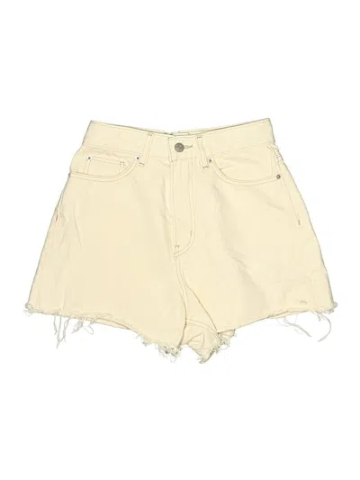 Pre-owned Bdg Denim Shorts In Ivory