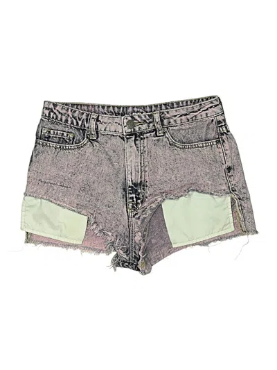 Pre-owned Bdg Denim Shorts In Purple