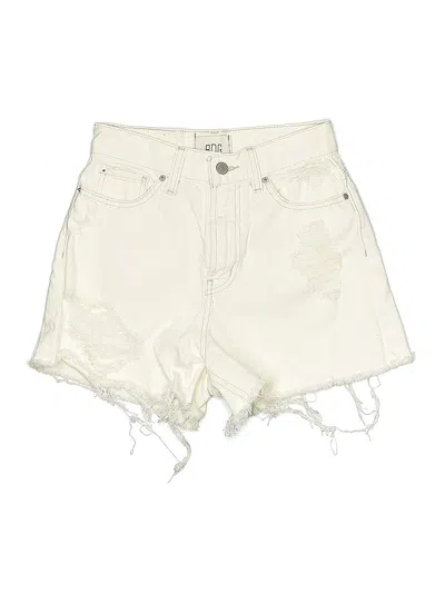 Pre-owned Bdg Denim Shorts In White