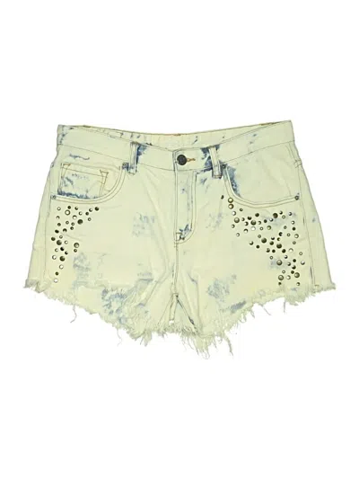 Pre-owned Bdg Denim Shorts In Yellow