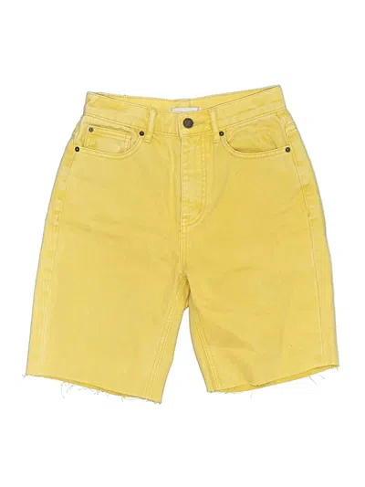 Pre-owned Bdg Denim Shorts In Yellow