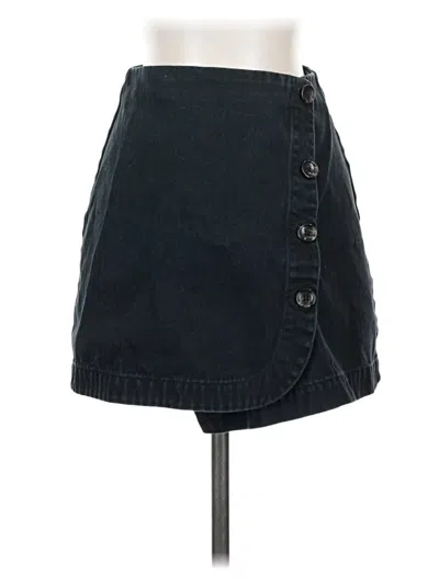 Pre-owned Bdg Denim Skirt In Black