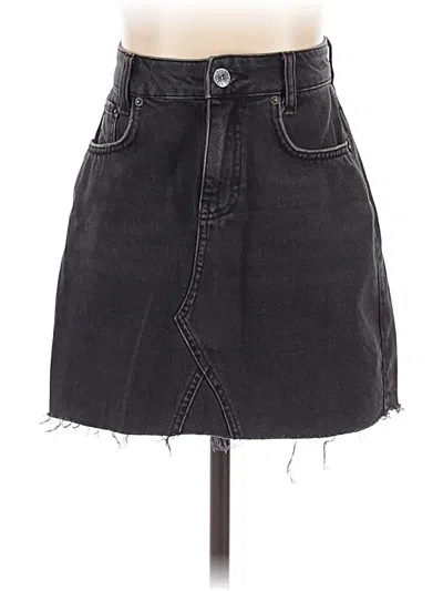 Pre-owned Bdg Denim Skirt In Black