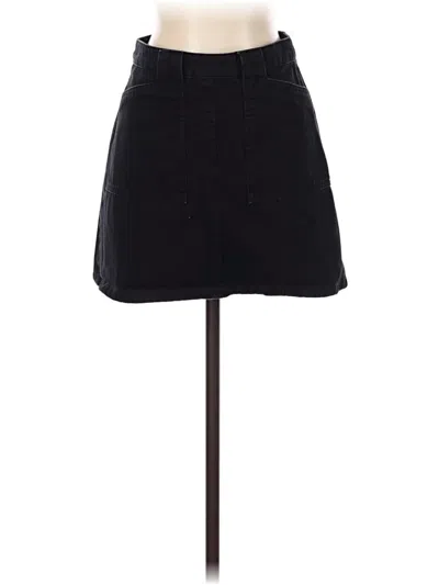 Pre-owned Bdg Denim Skirt In Black