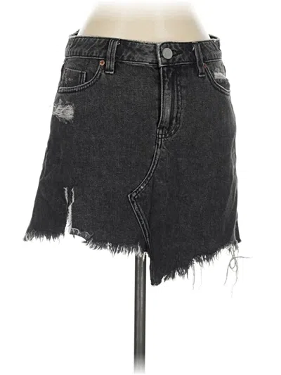 Pre-owned Bdg Denim Skirt In Black