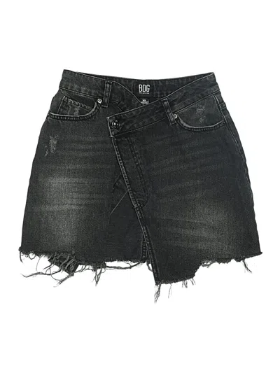Pre-owned Bdg Denim Skirt In Black