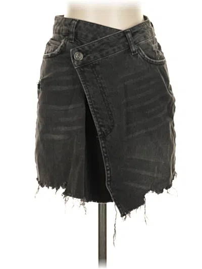 Pre-owned Bdg Denim Skirt In Black