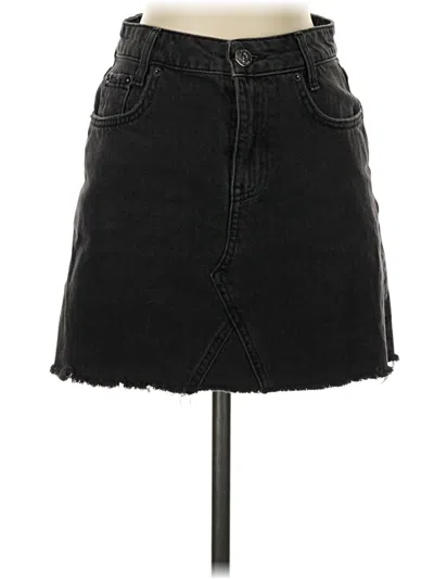 Pre-owned Bdg Denim Skirt In Black