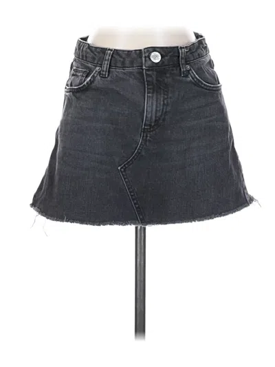 Pre-owned Bdg Denim Skirt In Black