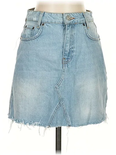 Pre-owned Bdg Denim Skirt In Blue