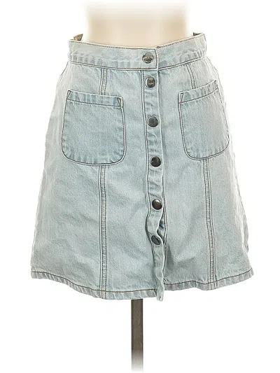 Pre-owned Bdg Denim Skirt In Blue