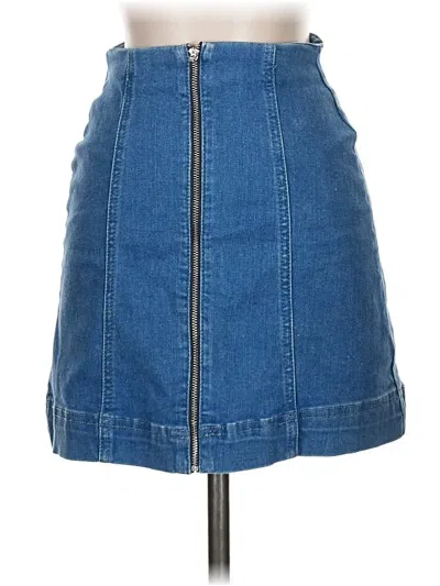 Pre-owned Bdg Denim Skirt In Blue