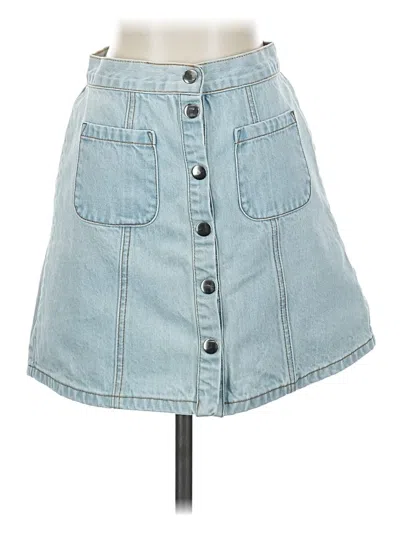 Pre-owned Bdg Denim Skirt In Blue