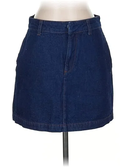 Pre-owned Bdg Denim Skirt In Blue