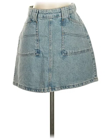 Pre-owned Bdg Denim Skirt In Blue
