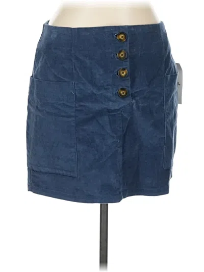 Bdg Denim Skirt In Blue