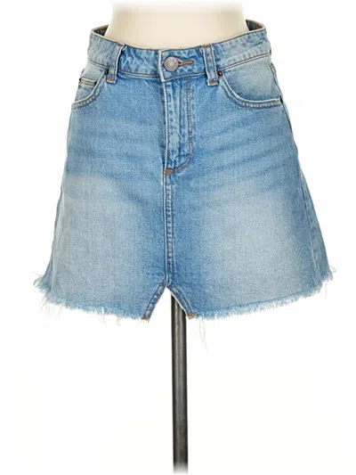 Pre-owned Bdg Denim Skirt In Blue