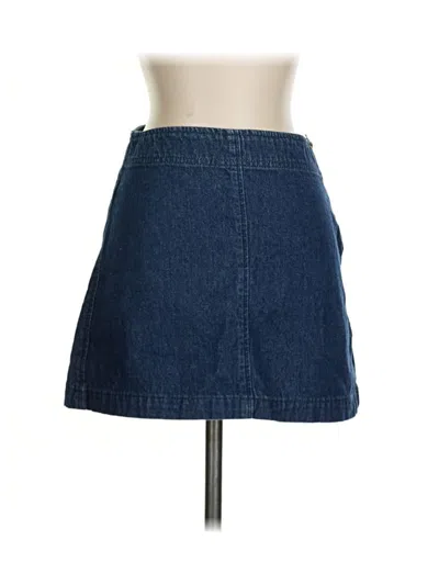 Pre-owned Bdg Denim Skirt In Blue