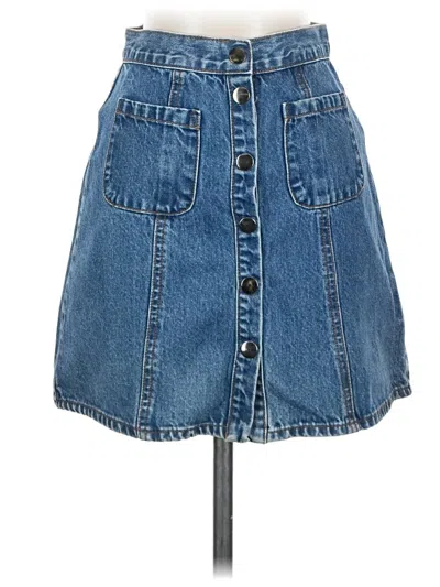 Pre-owned Bdg Denim Skirt In Blue