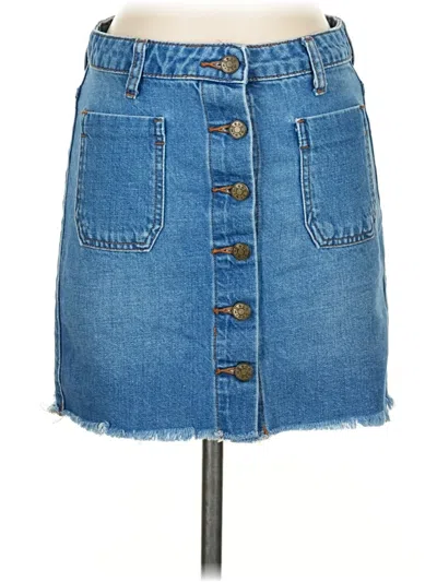 Pre-owned Bdg Denim Skirt In Blue