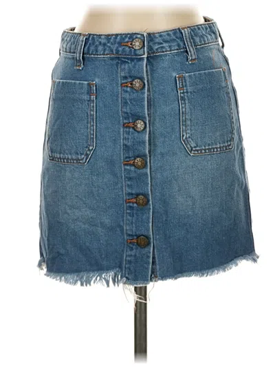 Pre-owned Bdg Denim Skirt In Blue
