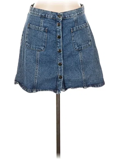 Pre-owned Bdg Denim Skirt In Blue