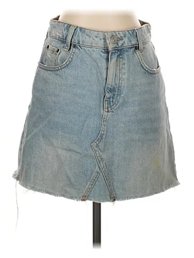 Pre-owned Bdg Denim Skirt In Blue