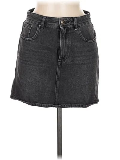Pre-owned Bdg Denim Skirt In Gray