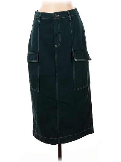Pre-owned Bdg Denim Skirt In Green