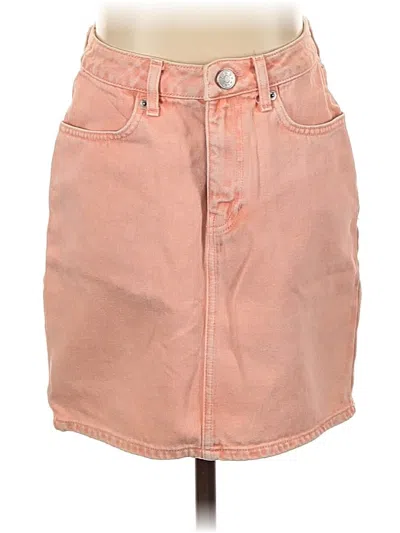 Pre-owned Bdg Denim Skirt In Orange