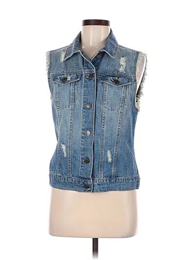 Pre-owned Bdg Denim Vest In Blue
