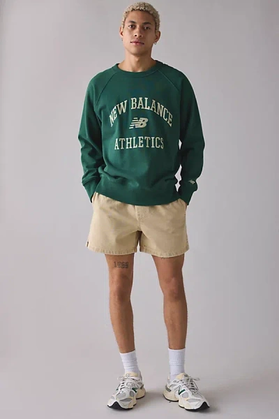 Bdg Denim Volley Short In Tan Dischargable, Men's At Urban Outfitters In Neutral