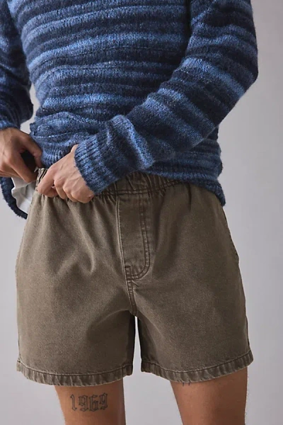 Bdg Denim Volley Short In Teak Wash, Men's At Urban Outfitters In Brown