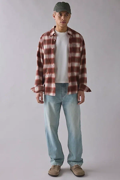 Bdg Embroidered Relaxed Straight Fit Jean In Vintage Denim Light, Men's At Urban Outfitters In Blue