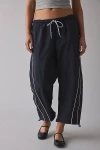 Bdg Fast Track Low-rise Crop Nylon Pant In Black At Urban Outfitters