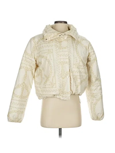 Pre-owned Bdg Faux Fur Jacket In Gold