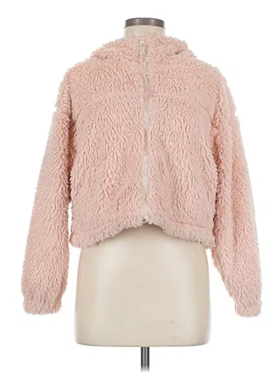 Pre-owned Bdg Faux Fur Jacket In Pink