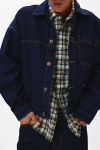 Bdg Frisco Boxy Denim Jacket In Rinsed Denim, Men's At Urban Outfitters In Rinsed Denim