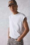 Bdg Grayson Solid Cutoff Muscle Tee In Heather Grey, Men's At Urban Outfitters In Heather Grey