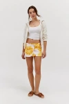Bdg Harlow Micro Mini Wrap Skirt In Orange, Women's At Urban Outfitters