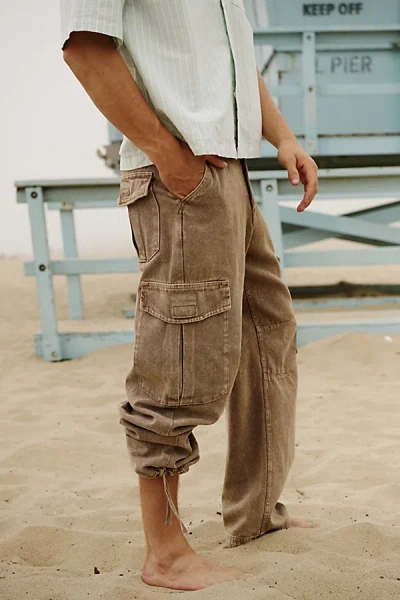 Bdg Jacob Canvas Cargo Pants In Tan, Men's At Urban Outfitters In Gray