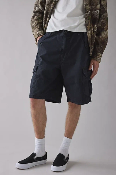 Bdg Jacob Ripstop Cotton Cargo Short In Black, Men's At Urban Outfitters In Blue