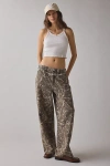 Bdg Jaya Printed Baggy Pant In Dark Tree Camo, Women's At Urban Outfitters In Multi