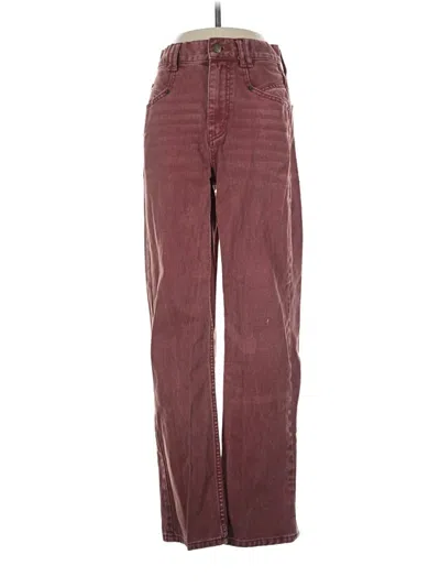 Pre-owned Bdg Jeans In Burgundy