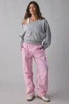 Bdg Jess Nylon Track Pant In Pink, Women's At Urban Outfitters