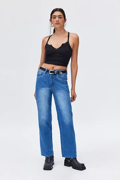 Bdg Kacey Low Rider Jean In Light Blue, Women's At Urban Outfitters