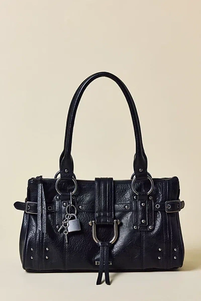 Bdg Karlie Lock Shoulder Bag In Black, Women's At Urban Outfitters